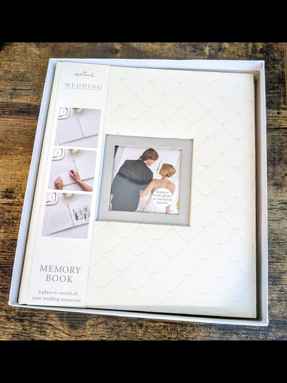 Hallmark Cream Quilted Wedding Memory Book